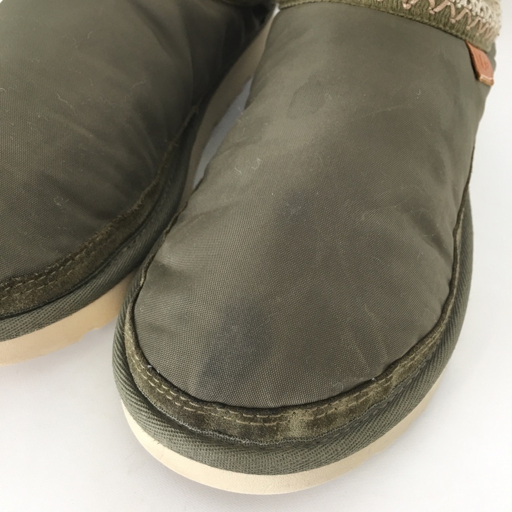 UGG Tasman Military Green Nylon Slipper Shoe Men’s Size 11 - Picture 7 of 13